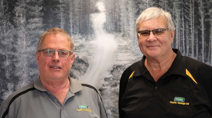 Zakladatelé Pacific Haulage, Calvin Paddon (vlevo) a Mike Treloar
