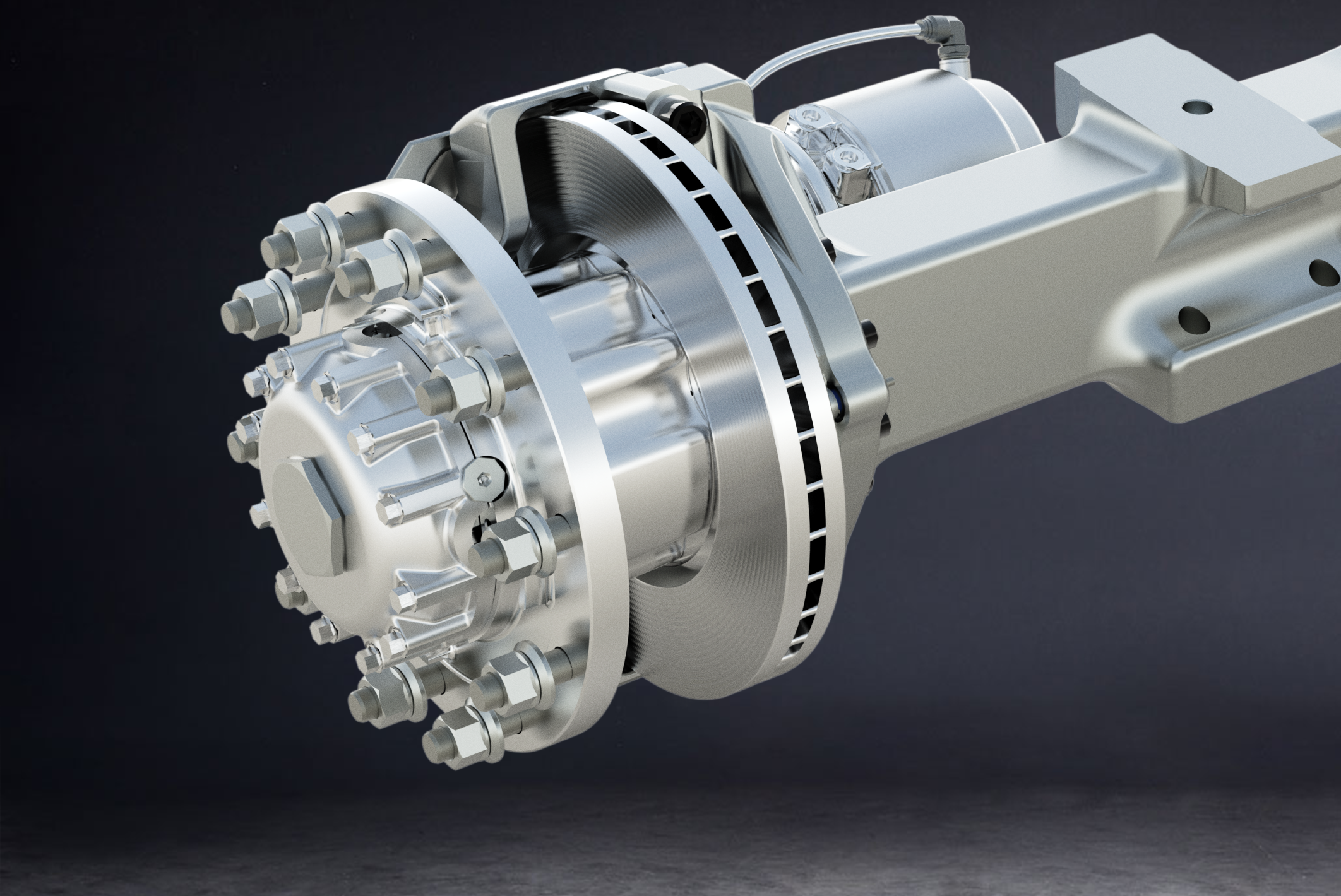 MH-810™ Kegelradgetriebe, Radkopf mit Nabenuntersetzung