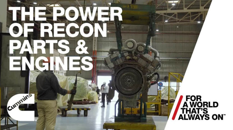 ReCon-Video-Miniaturansicht (Abbildung von ReCon-Motor in Werkstatt)