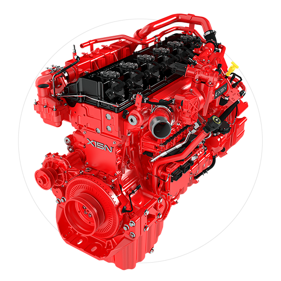 Produktdarstellung des X15 Erdgasmotors von Cummins