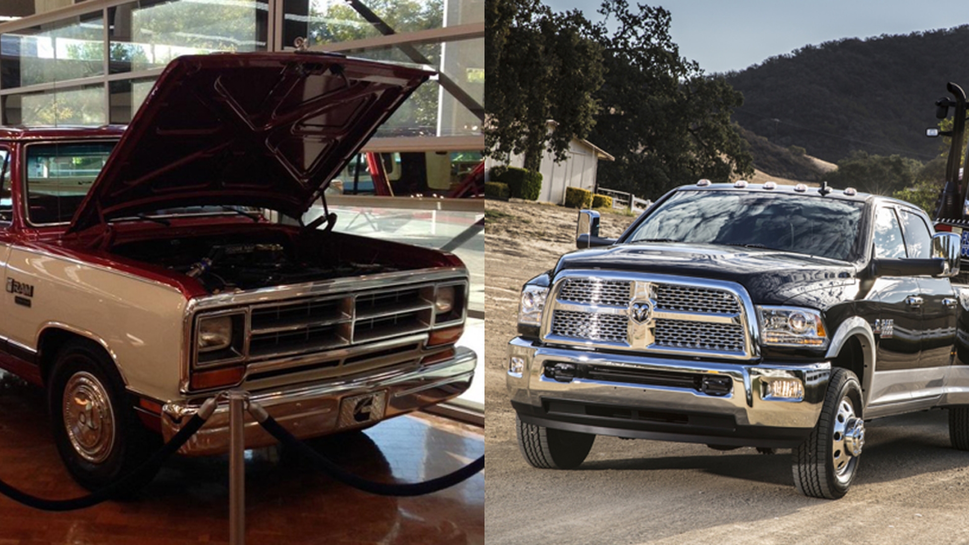 1989 RAM Pick-up und neuer RAM Pick-up
