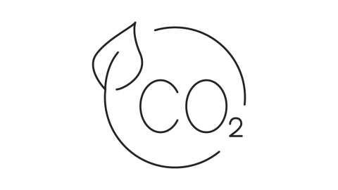 Kohlendioxid-Symbol
