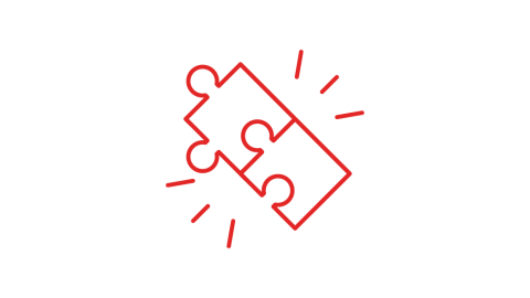 Puzzleteile-Symbol