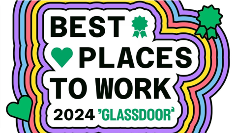 Platzierung in der Glassdoor-Rangliste der besten Arbeitgeber für 2024