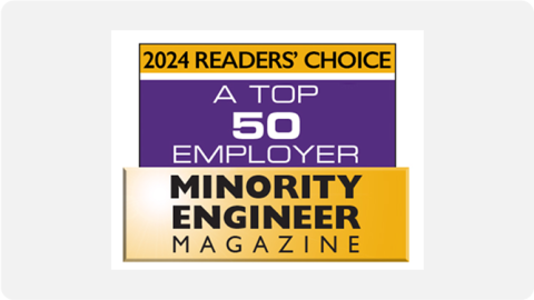 Ausgezeichnet als einer der 2024 besten 50 Arbeitgeber durch das Minority Engineer Magazine