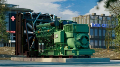 Rendering des Centum-Generators außerhalb des Rechenzentrums