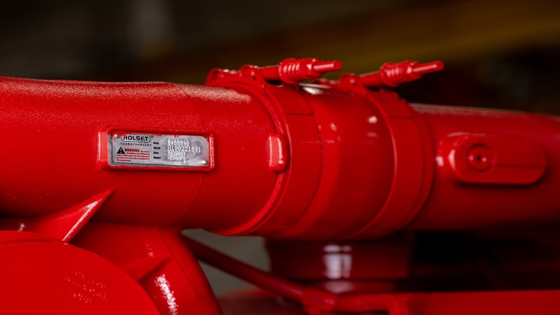 Bild des Holset-Logos auf einem Turbolader