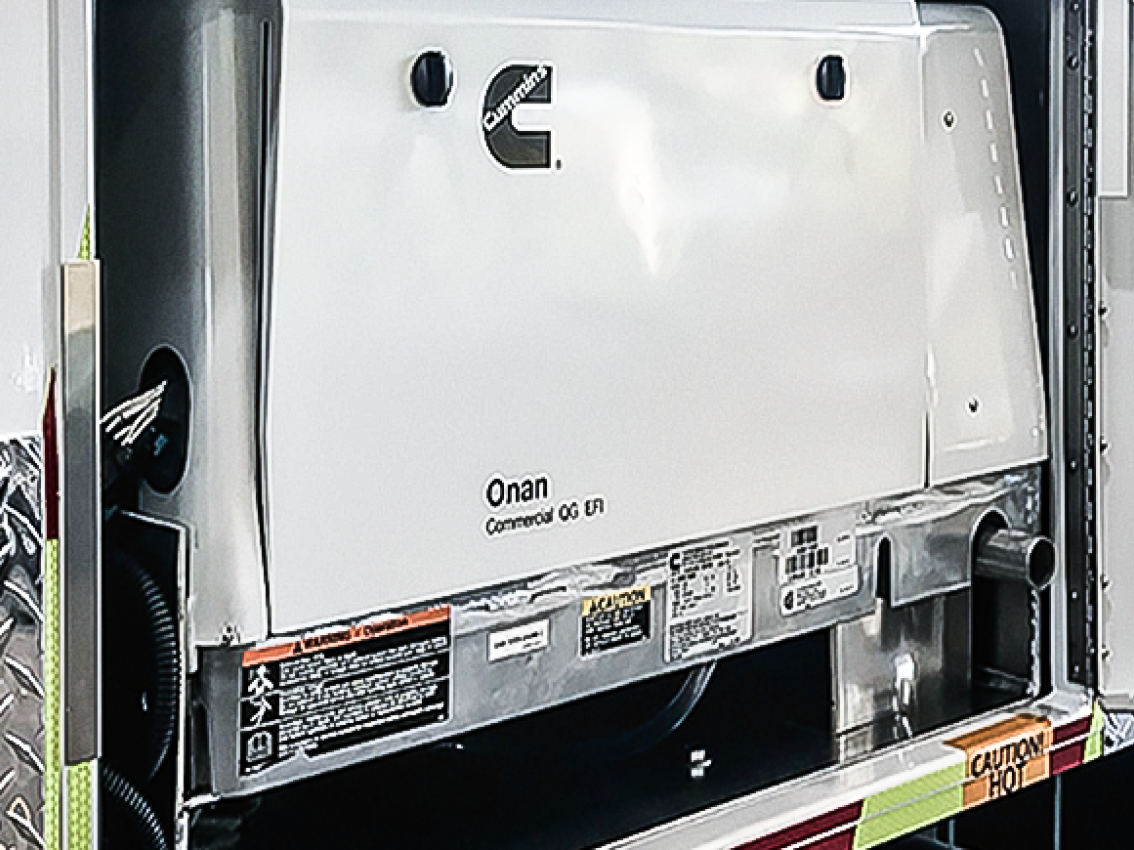Generator in medizinischem Notfallfahrzeug