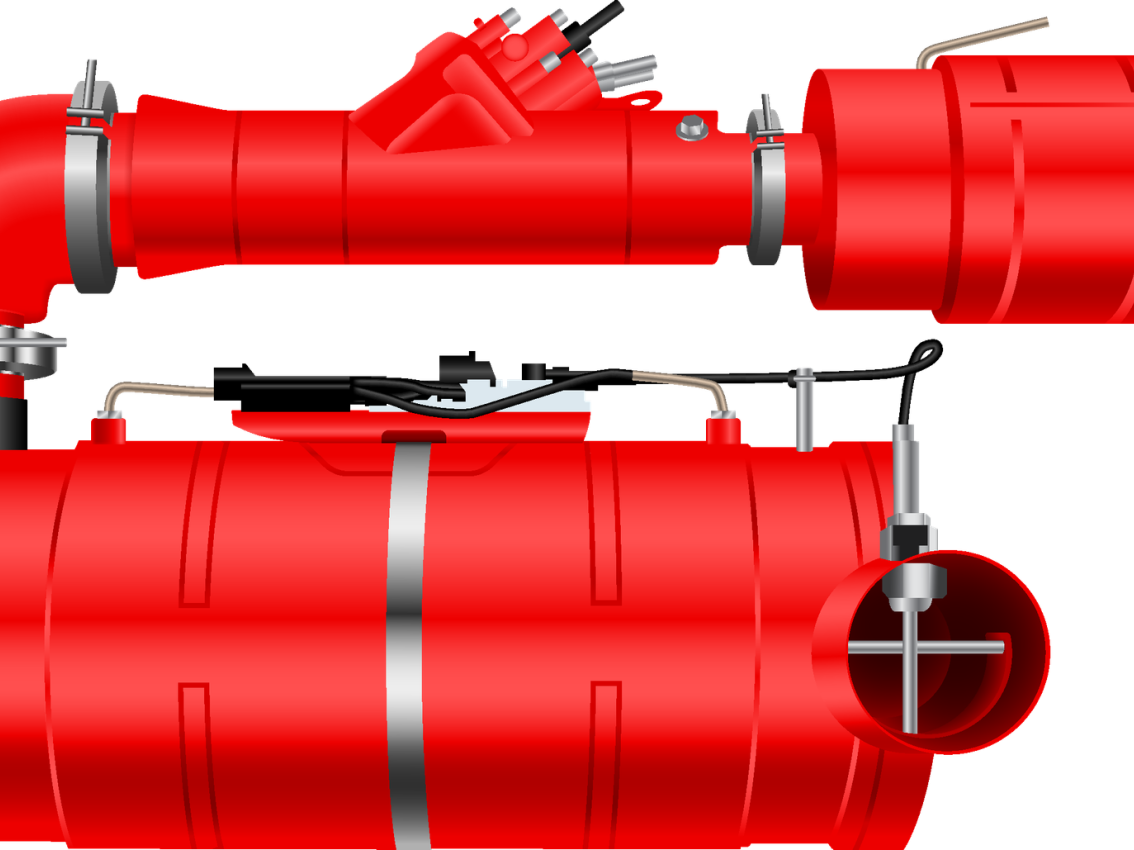 Abgasnachbehandlungs-Rendering