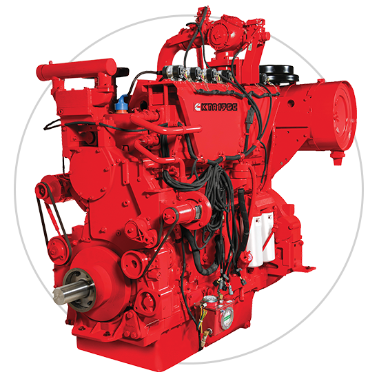representación del motor kta19gce