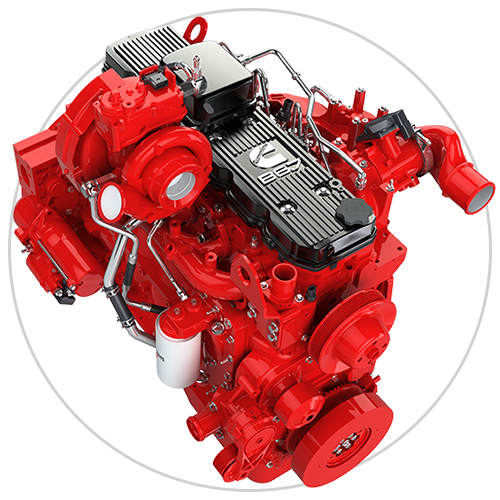 representación del motor b6.7