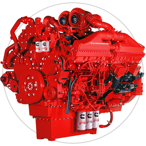 representación del motor qsk38
