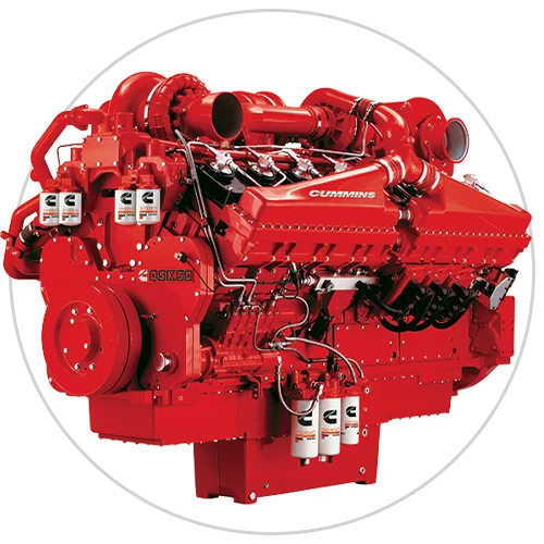 representación del motor qsk50