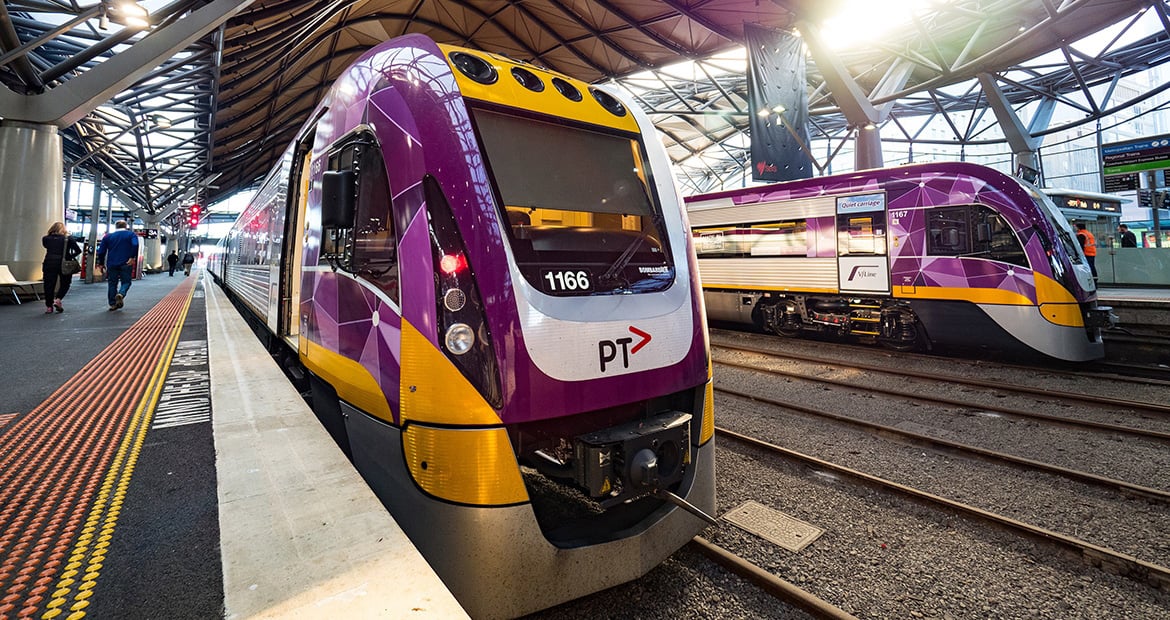 VLocity rail en la estación