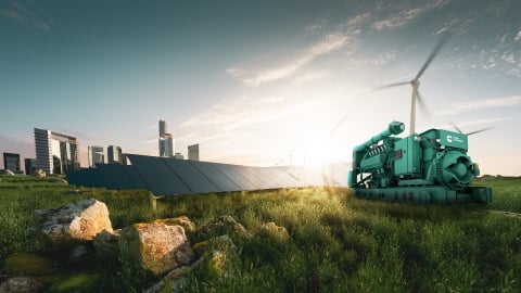 Generador de energía ecológico Cummins y solución de microrred fuera de una ciudad