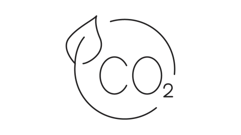 Icono de dióxido de carbono