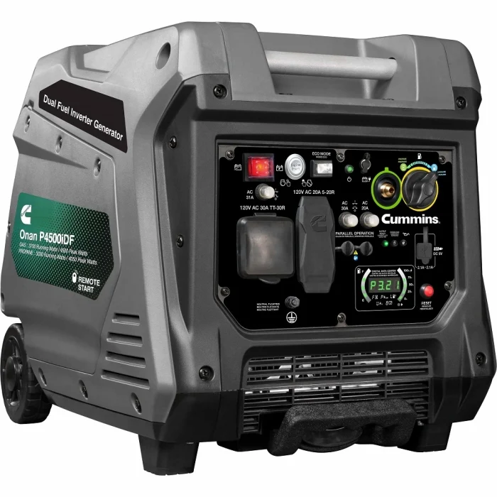 Generador portátil de combustible dual Onan P4500iDF
