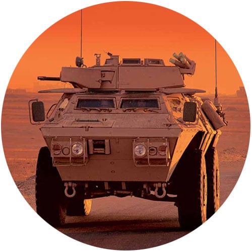 vehículo militar de defensa