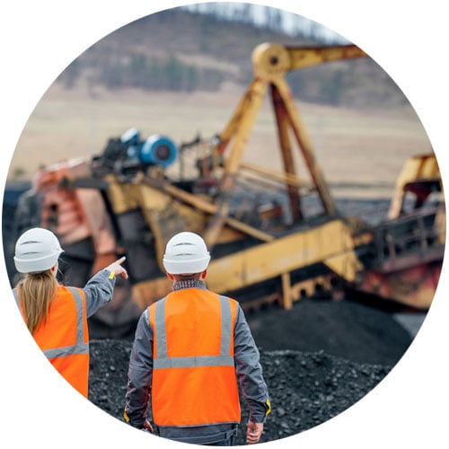 minería en acción