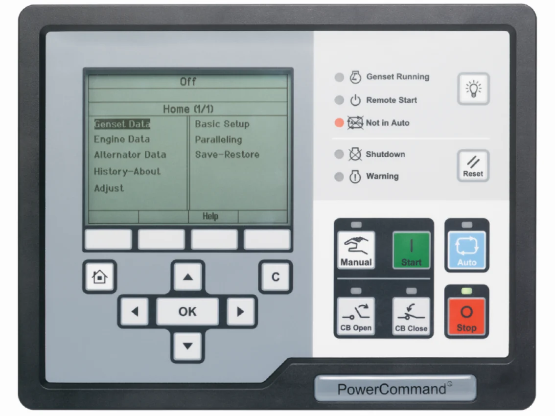 Interfaz de control PowerCommand 3300