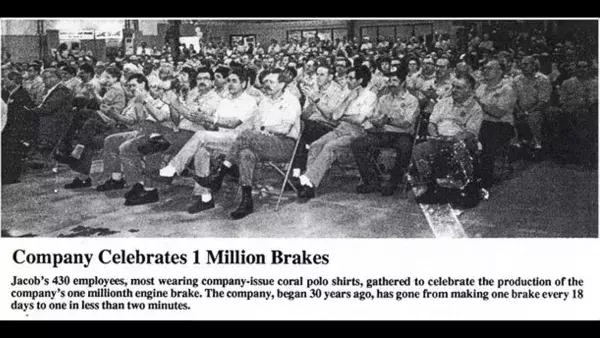 Jacobs celebra el millón de frenos Jake vendidos