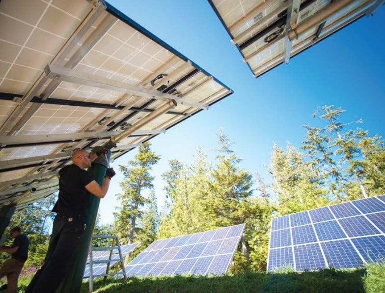 Panneaux solaires de l’île Calvert