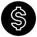 icône du signe du dollar