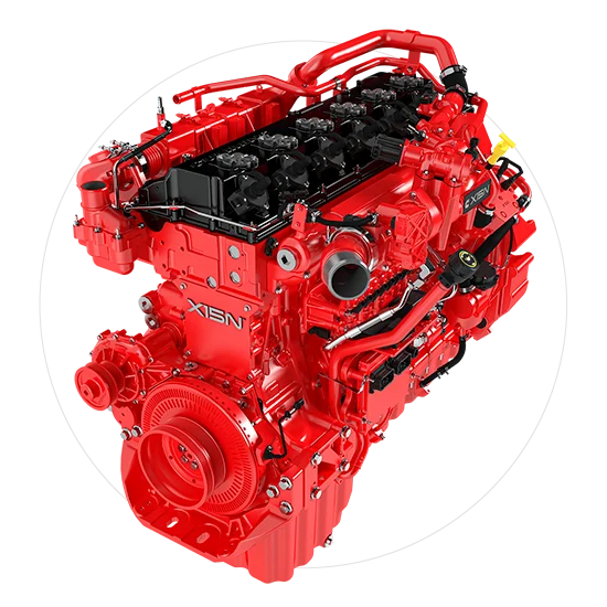 Rendu du moteur au gaz naturel X15 par Cummins