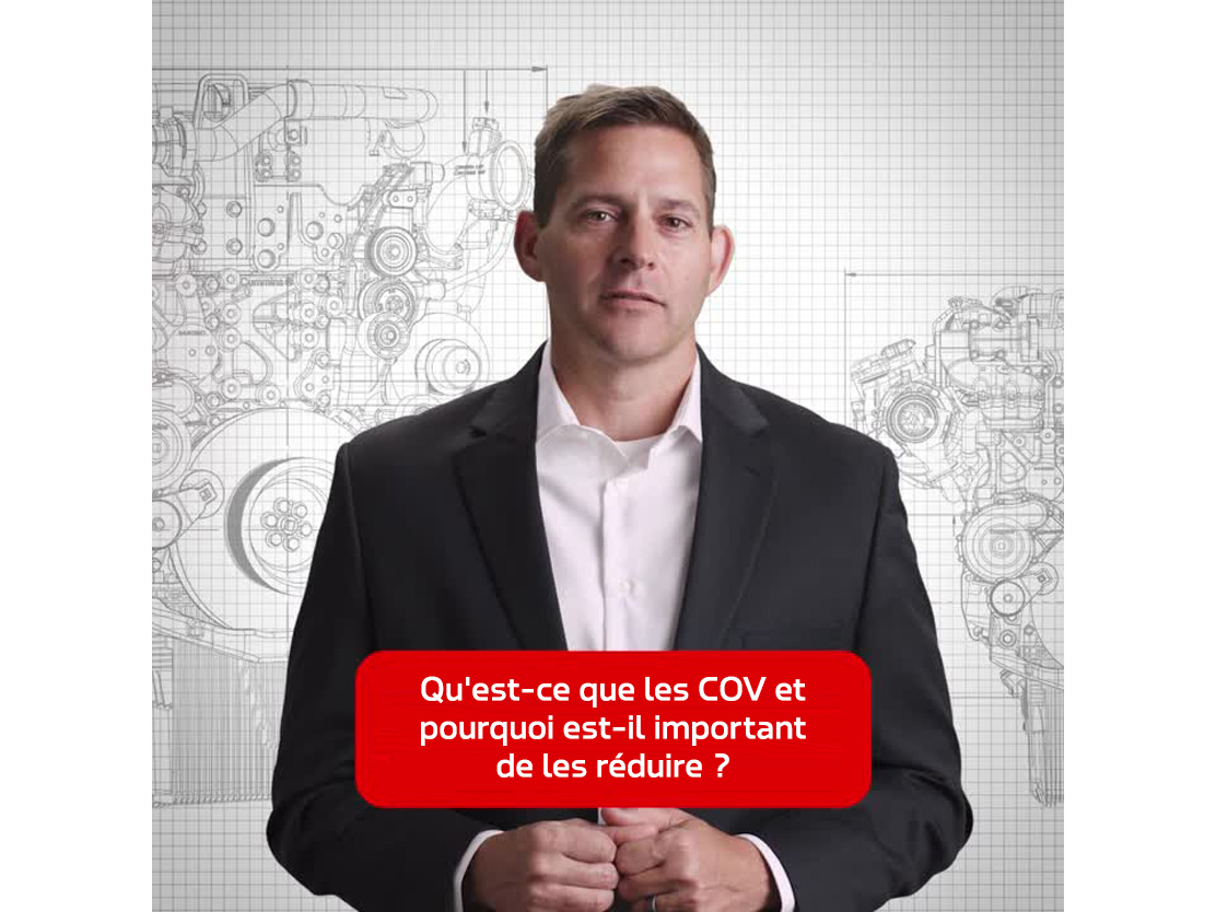 Vignette de la vidéo d'un employé expliquant les composés organiques volatils