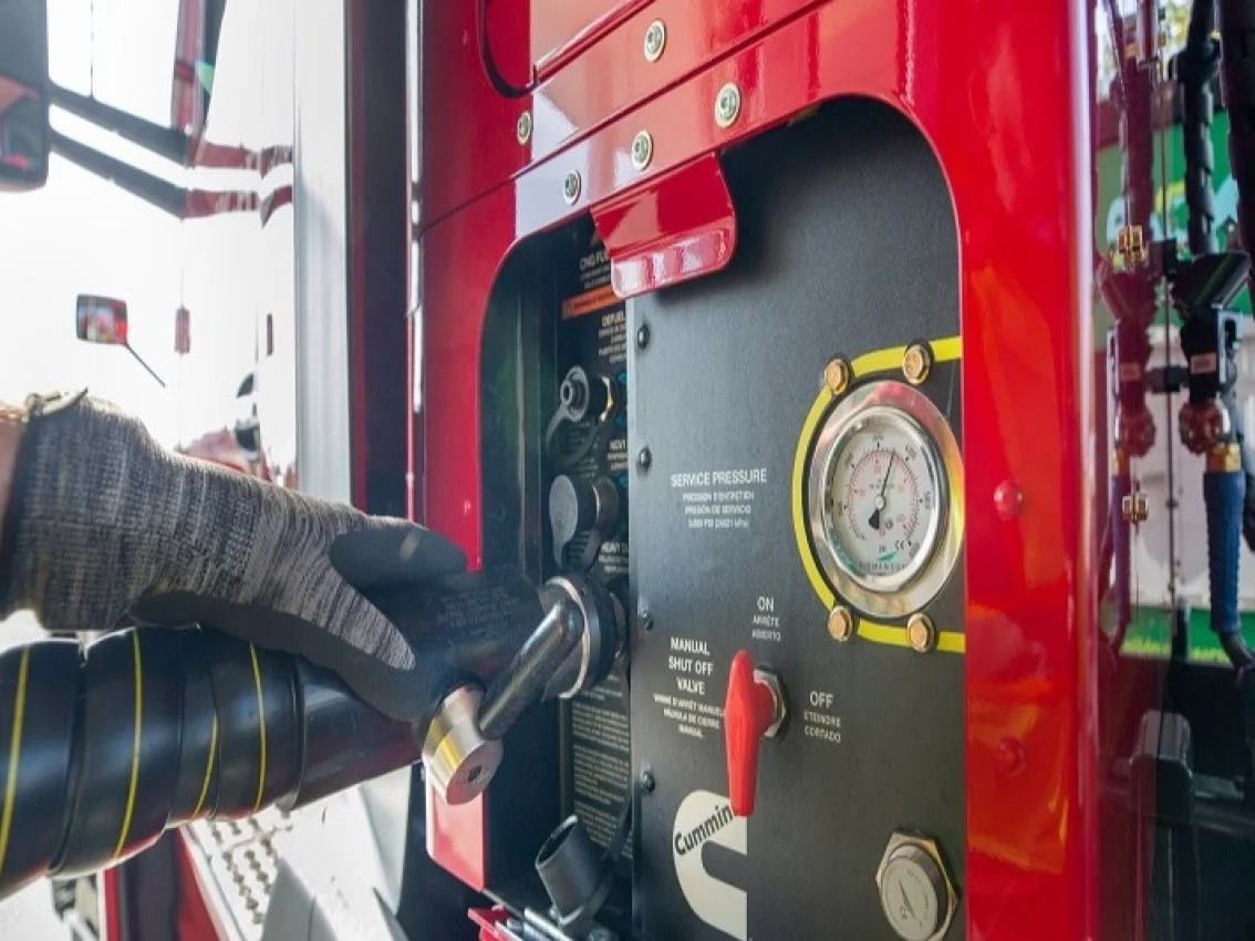 pompe à carburant au gaz naturel