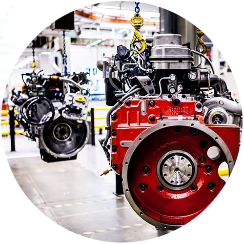 Ligne de production de moteurs Darlington