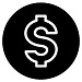 icône du signe du dollar