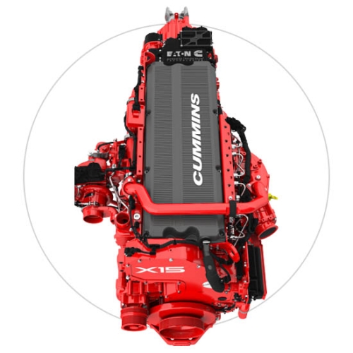 Moteur Cummins en hauteur