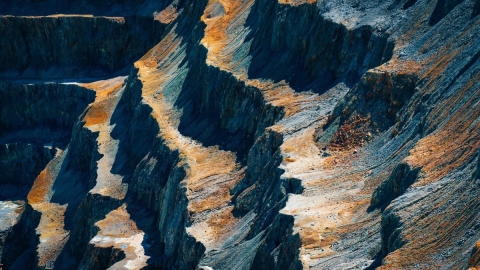 Textures de roche d'exploitation minière