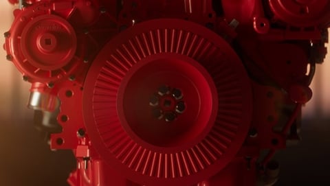 Vue latérale du moteur X15