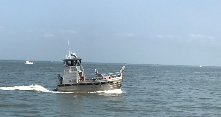 Boat in ocean