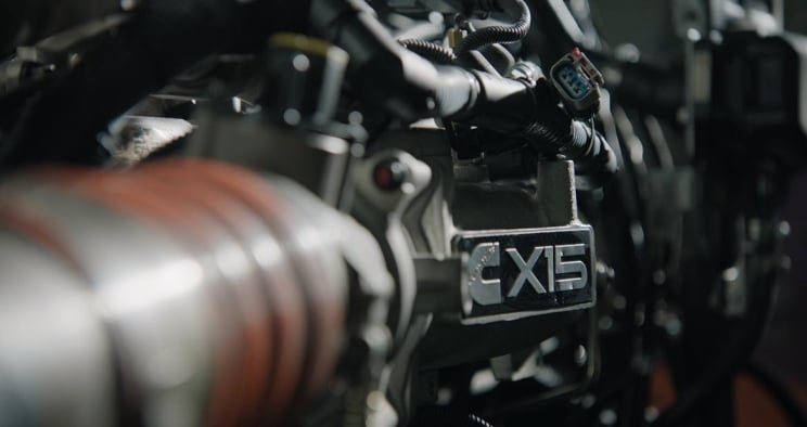 Gros plan sur le moteur X15