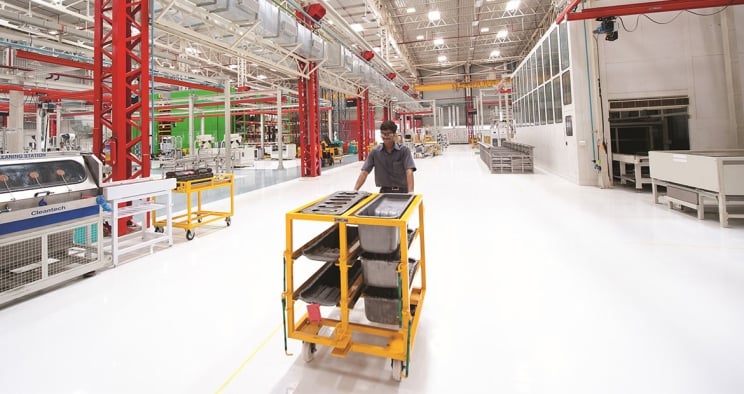 Usine de reconditionnement en Inde