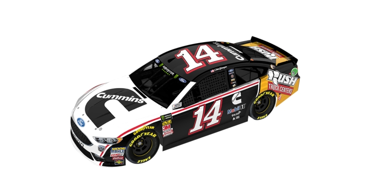 La voiture n°14 photographiée ici courra au Talladega Superspeedway le 14 octobre 2018.