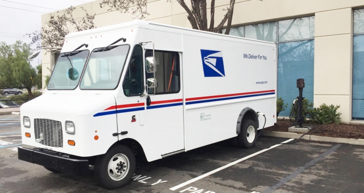 Véhicule de livraison USPS