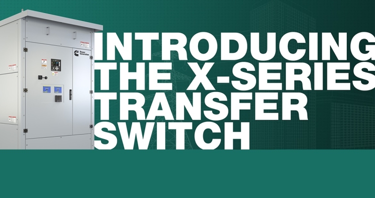 Texte indiquant « Présentation du commutateur de transfert x-series »