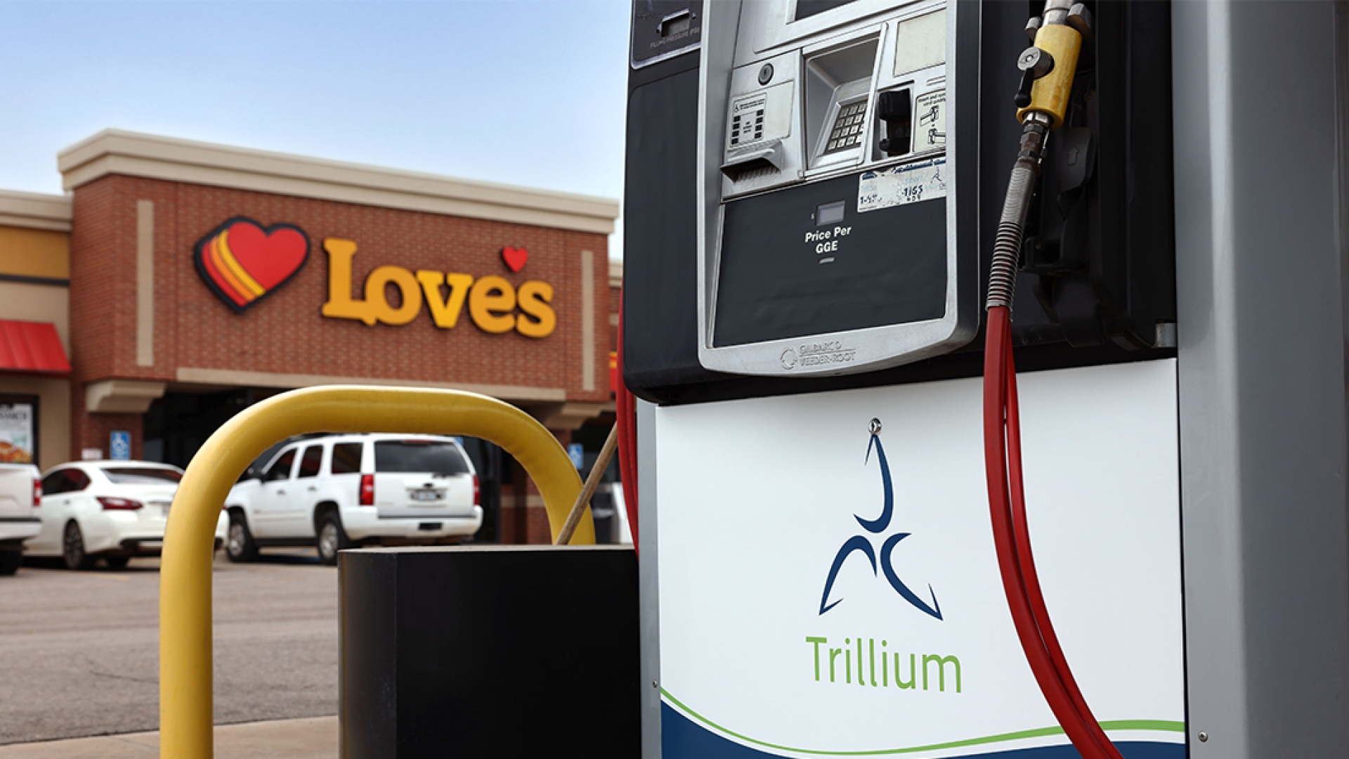 pompe à carburant chez Love's
