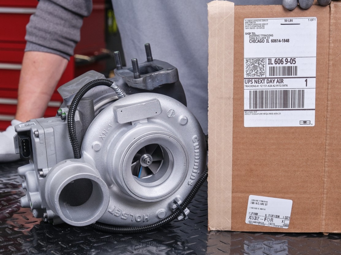 Turbocompresseur prêt à être expédié
