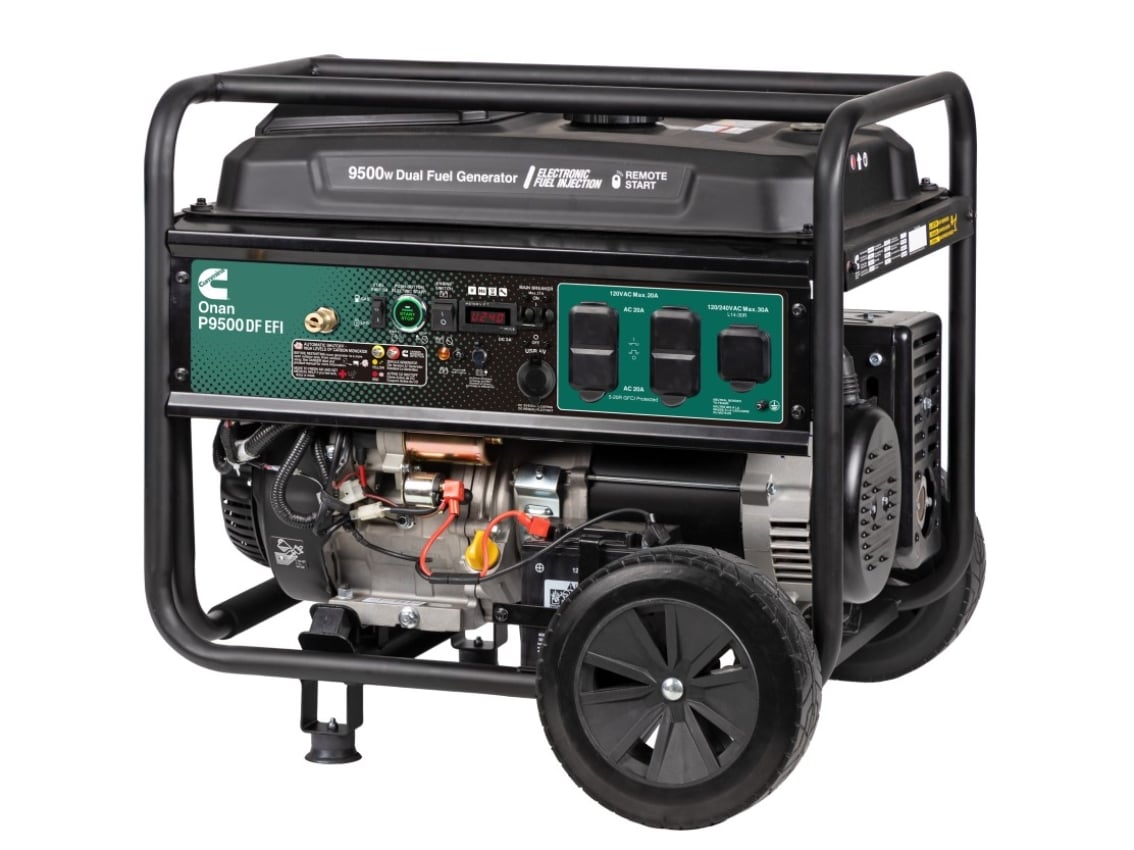 Onan P9500DF EFI Groupe électrogène portable bicarburant