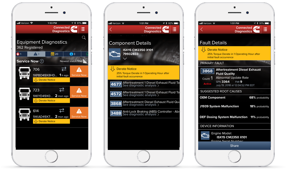 휴대폰의 connected diagnostics