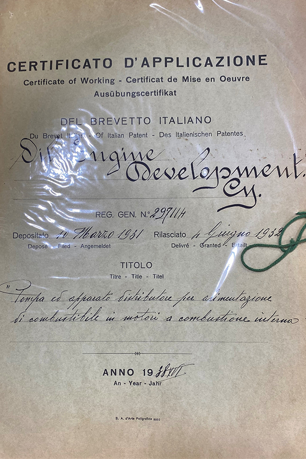 Patent na Włochy