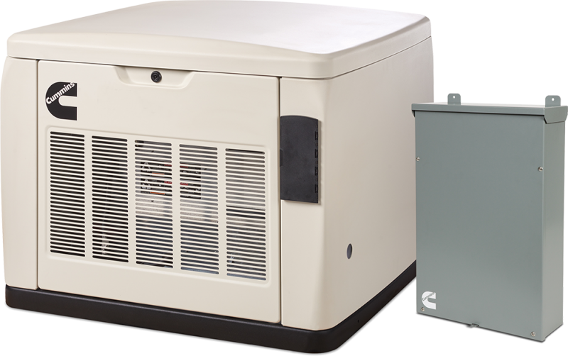 Conmutador de transferencia automática junto a un generador QuietConnect