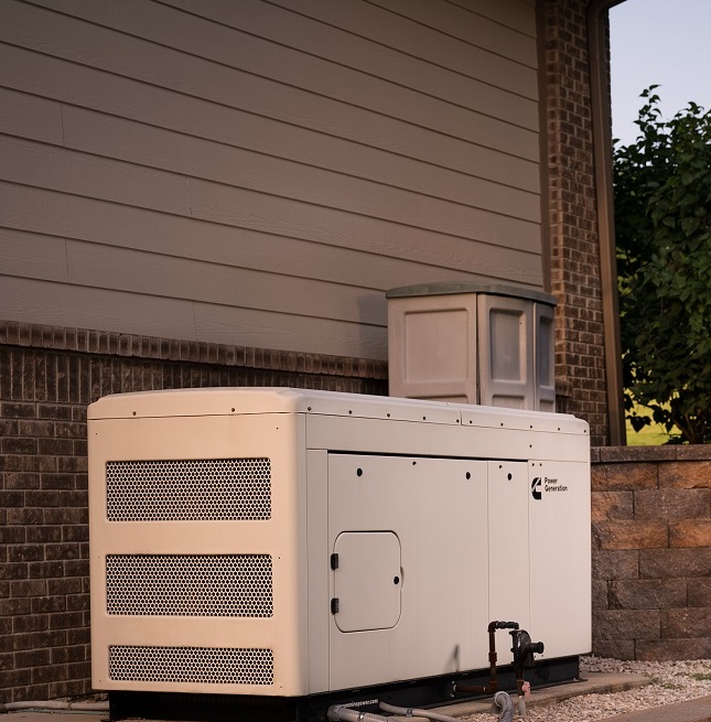installed home standby generator