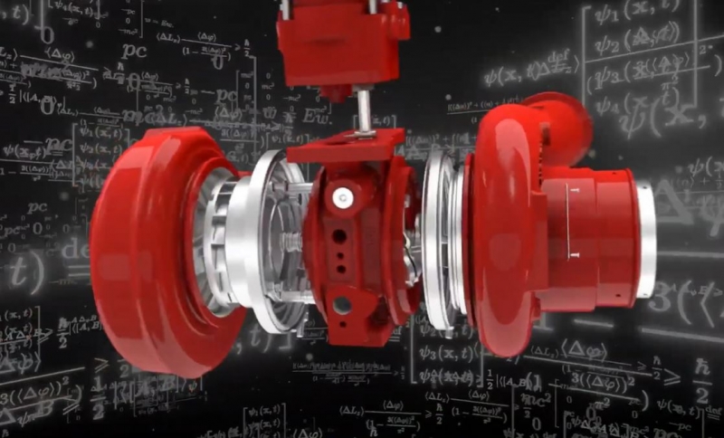 Still image of turbocharger from video