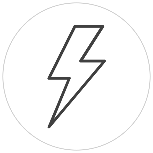 lightning bolt power icon